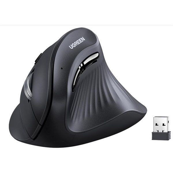 UGREEN MU08 Vertical Wireless Bluetooth Mouse Black