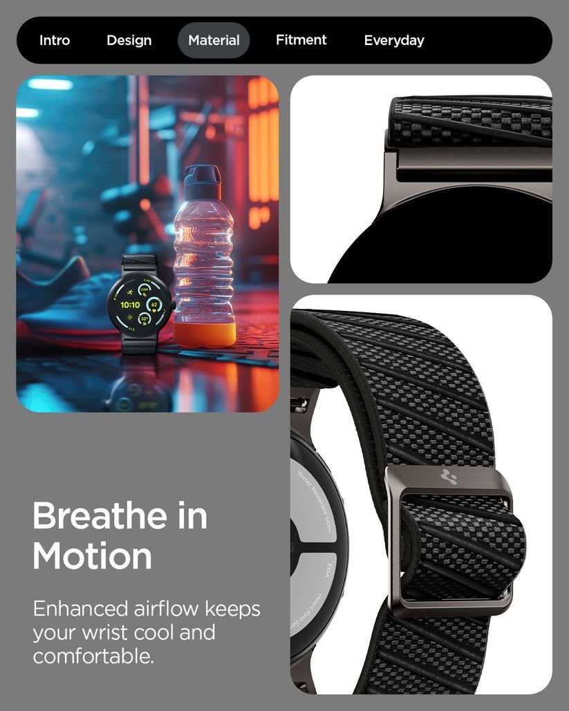 Spigen Lite Fit X Band for Google Pixel Watch 4/3/2/1 41mm Black