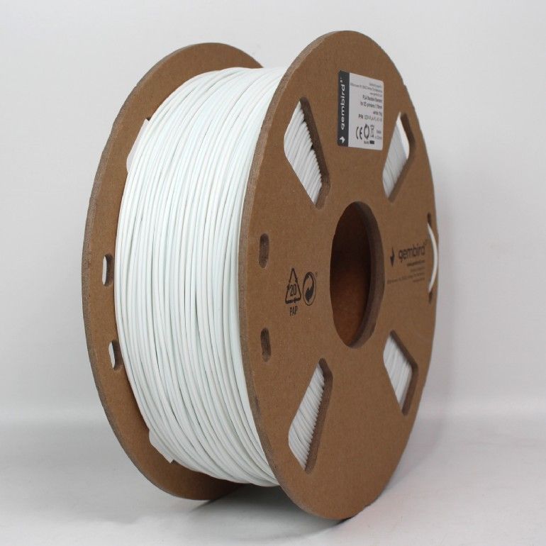 Gembird 3DP-PLA-FL-01-W PLA Flexible White1.75mm 1kg Gembird 3DP-PLA-FL-01-W PLA Flexible White1.75mm 1kg
