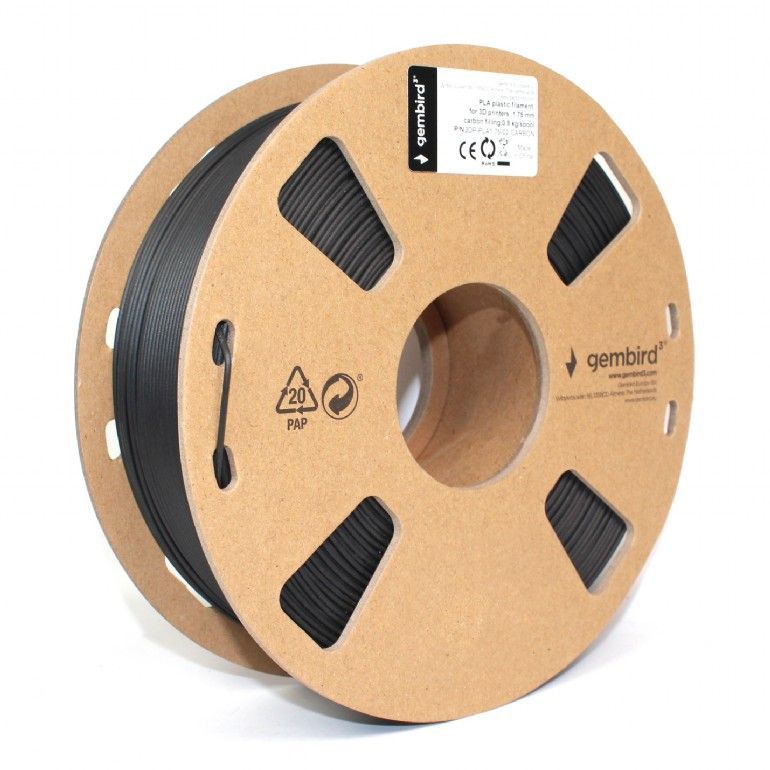Gembird 3DP-PLA1.75-02-CARBON PLA Carbon 1,75mm 0,8kg Gembird 3DP-PLA1.75-02-CARBON PLA Carbon 1,75mm 0,8kg