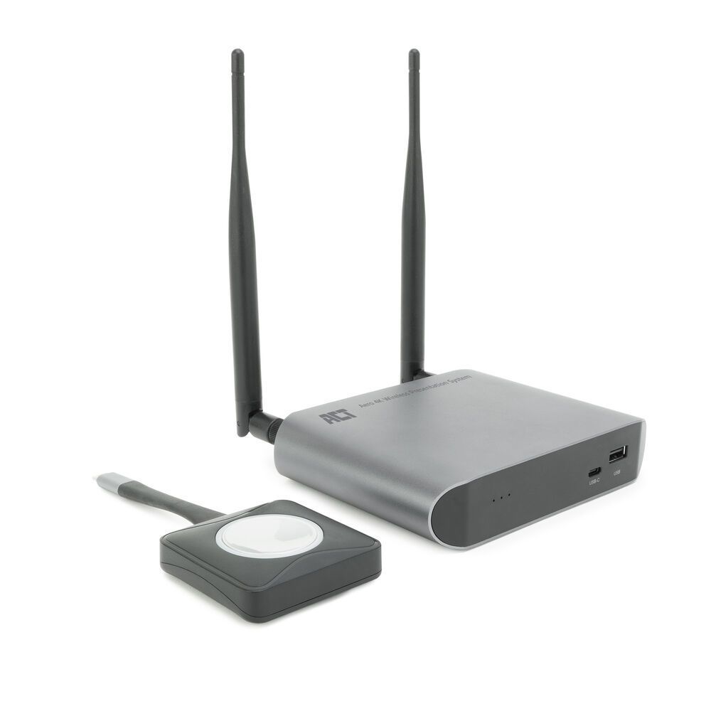 ACT Aero 4K Wireless Presentation System Grey ACT Aero 4K Wireless Presentation System Grey