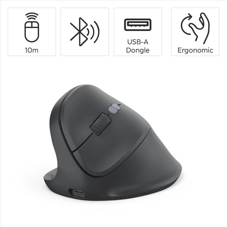 Hama EWM-600L Wireless Mouse Black (balkezes)