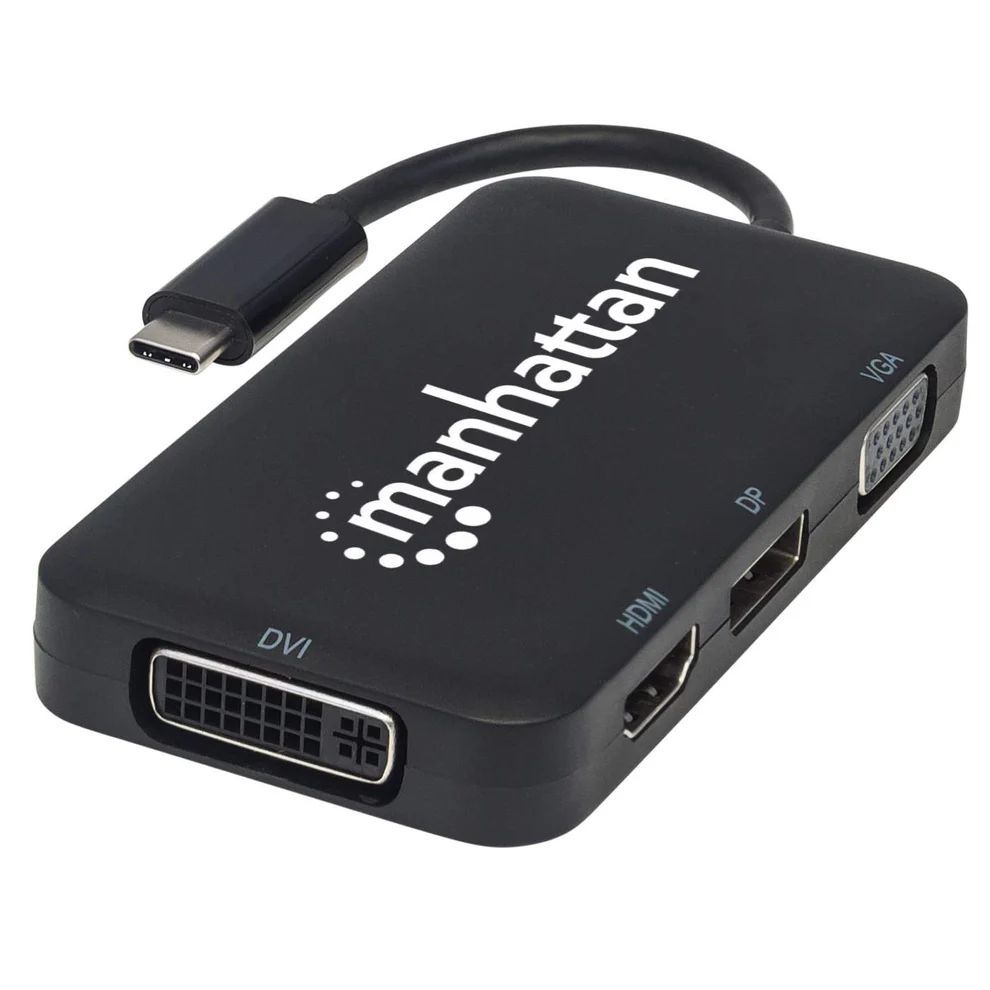 Manhattan USB-C 4-in-1 Audio/Video Converter Manhattan USB-C 4-in-1 Audio/Video Converter