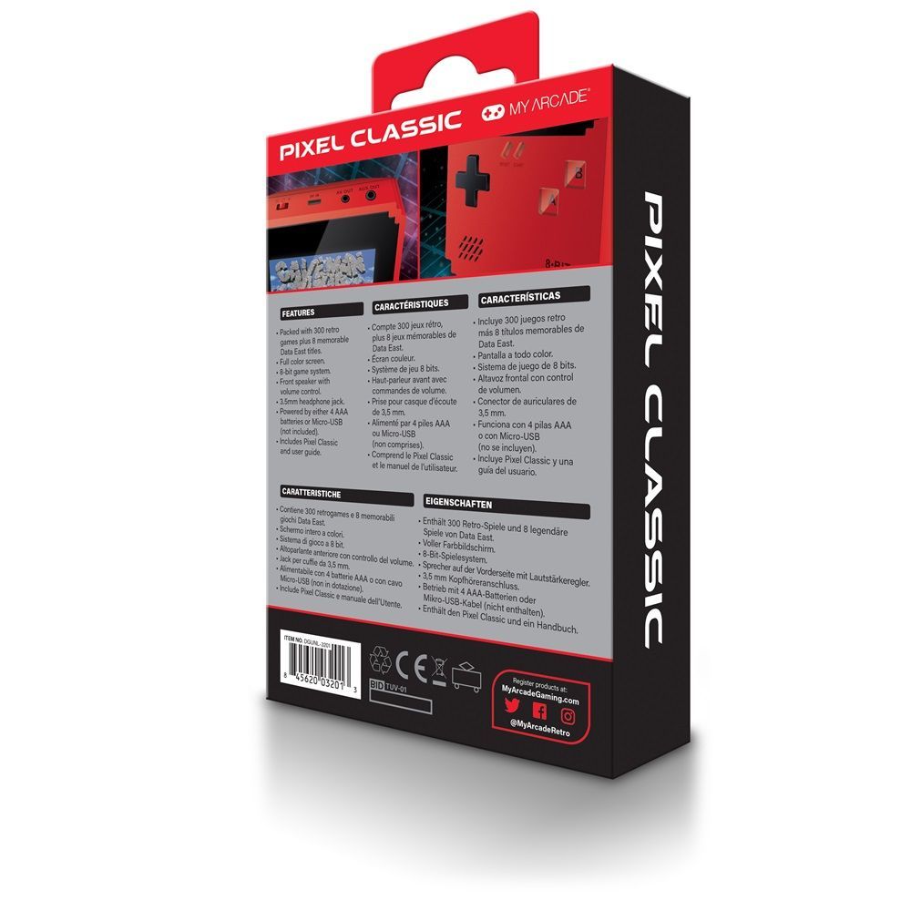 MY ARCADE Pixel Classic Hordozható