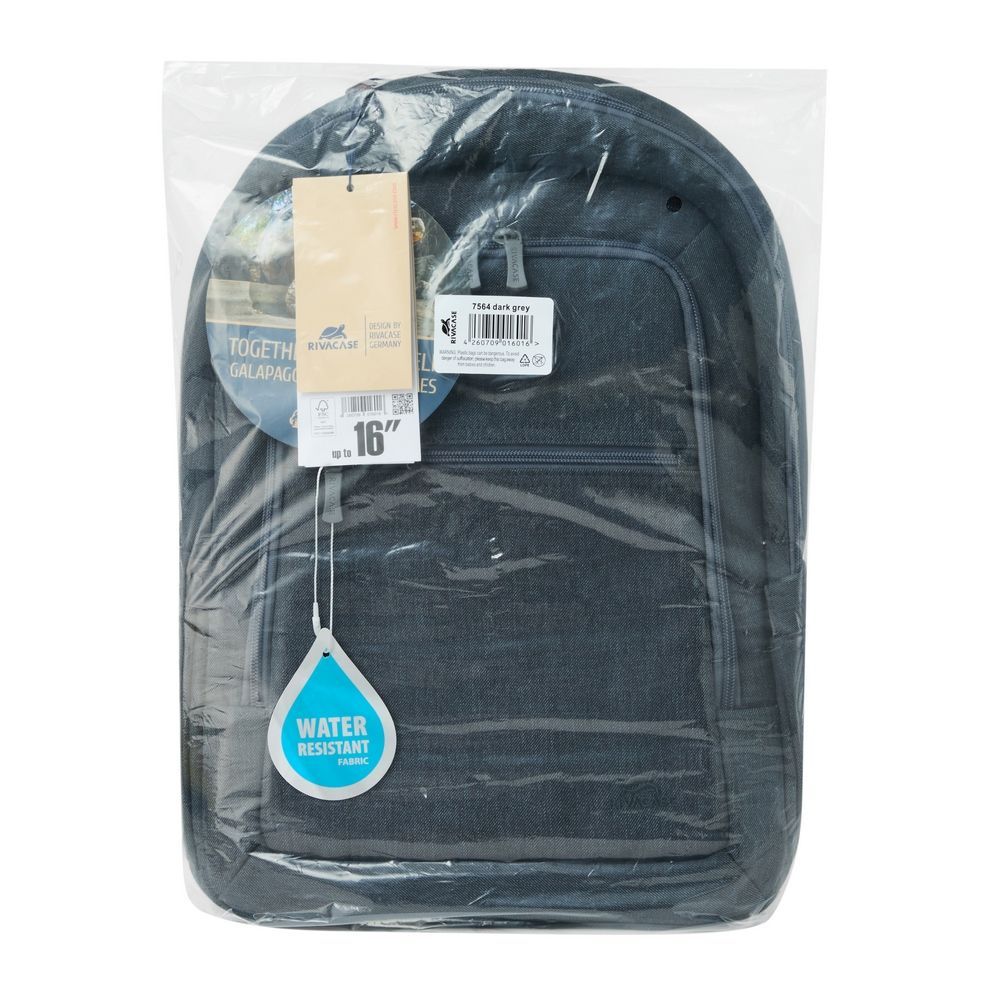 RivaCase 7564 Galapagos Laptop backpack 16" Dark Grey RivaCase 7564 Galapagos Laptop backpack 16" Dark Grey