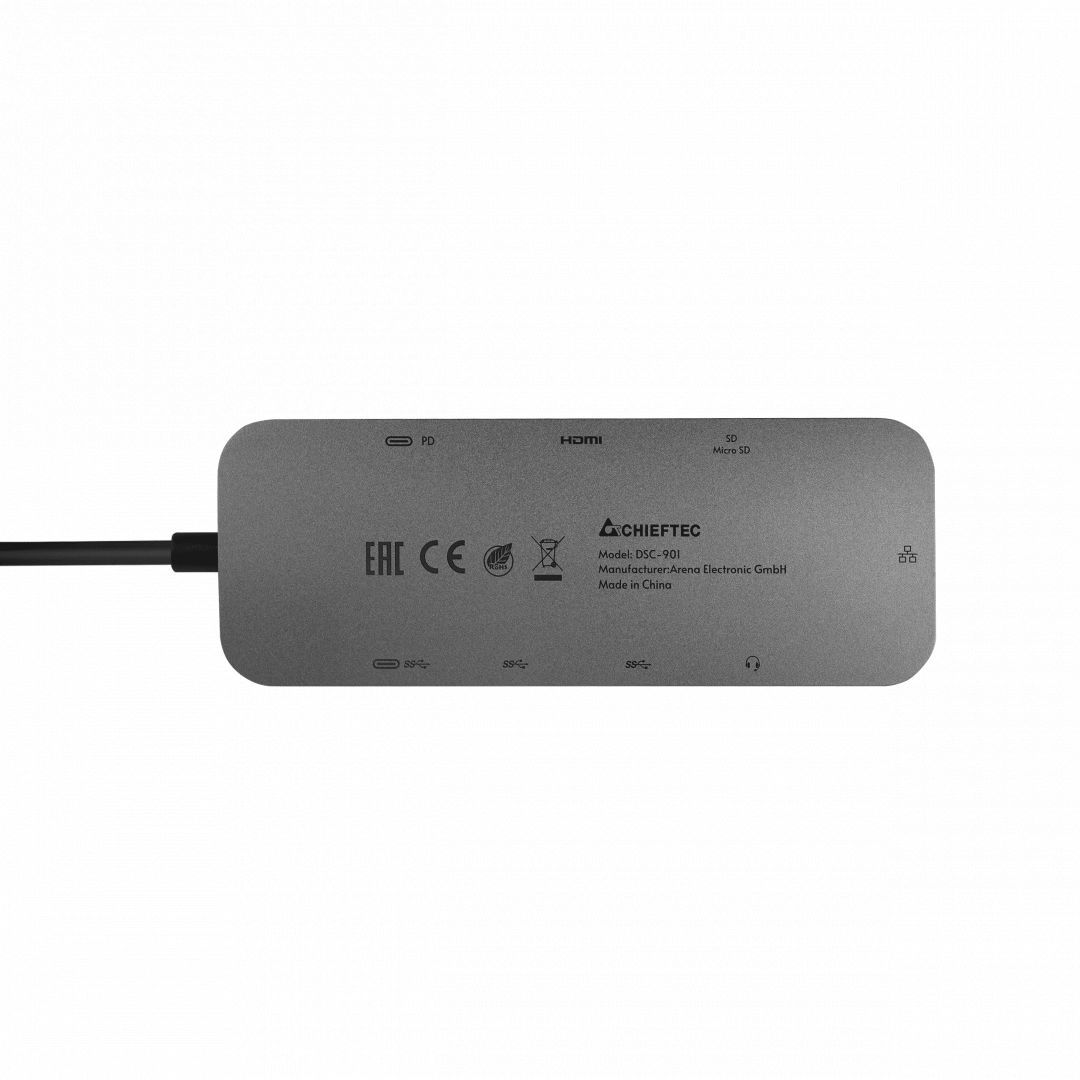 Chieftec DSC-901 9-in-1 USB-C Docking Station bLACK