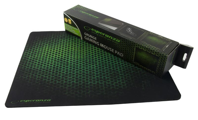 Esperanza Grunge Gaming Mousepad Black/Green Esperanza Grunge Gaming Mousepad Black/Green