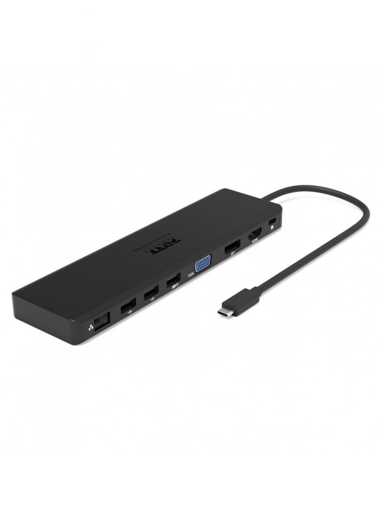 Port Designs USB-C Triple Screen Travel Docking Station Black Port Designs USB-C Triple Screen Travel Docking Station Black