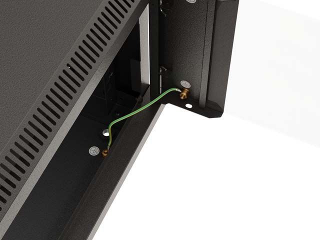 Lanberg 19" 12U Falra szerelhető Rackszekrény Black Lanberg 19" 12U Falra szerelhető Rackszekrény Black