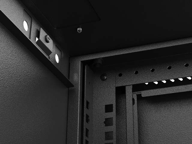 Lanberg 19" 12U Falra szerelhető Rackszekrény Black Lanberg 19" 12U Falra szerelhető Rackszekrény Black