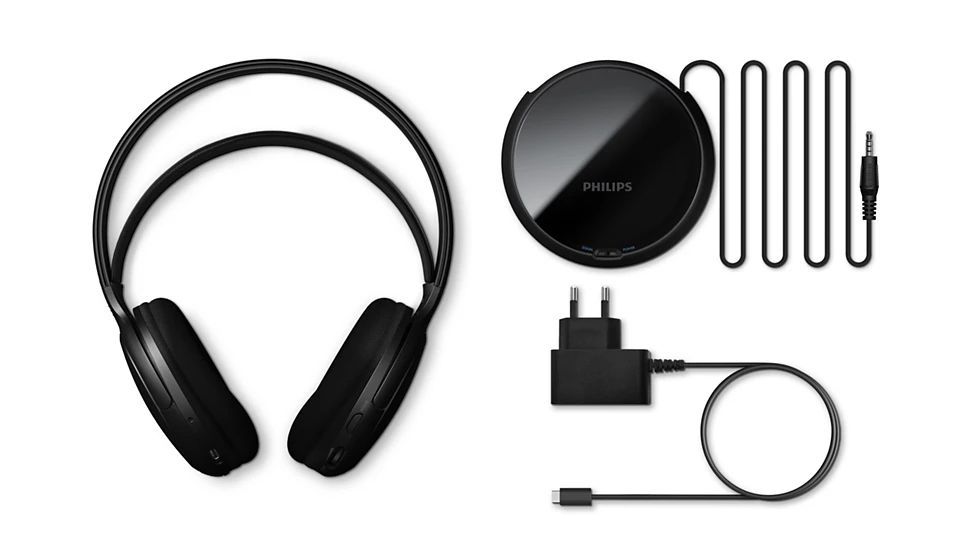 Philips SHC5200M2/12 Wireless TV Headphone Black Philips SHC5200M2/12 Wireless TV Headphone Black