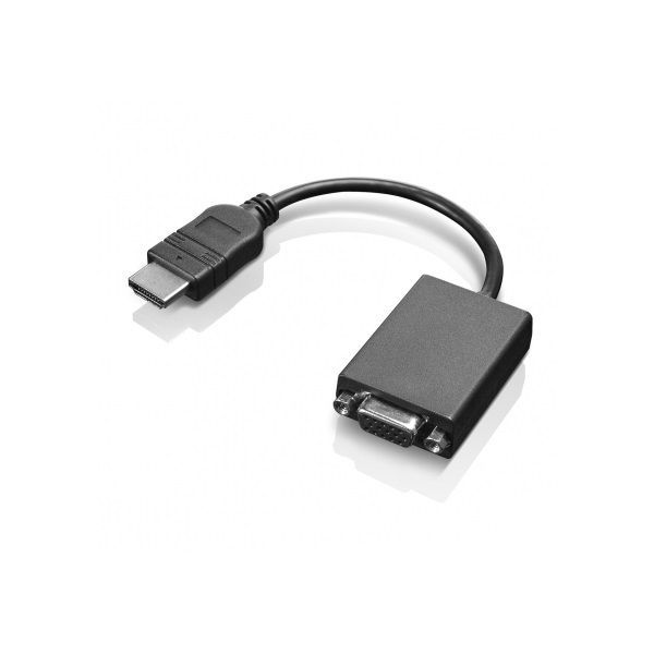 Lenovo HDMI to VGA Mon Adapter Cable Black Lenovo HDMI to VGA Mon Adapter Cable Black