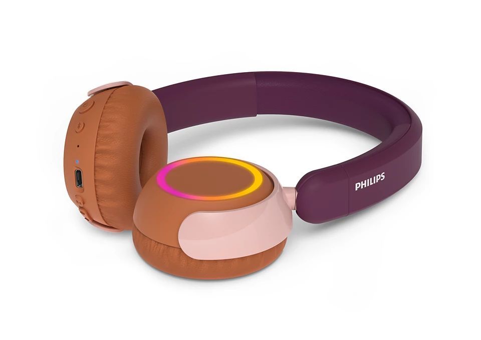 Philips TAK4200MP/00 Bluetooth Headset for Kids Magenta Purple Philips TAK4200MP/00 Bluetooth Headset for Kids Magenta Purple