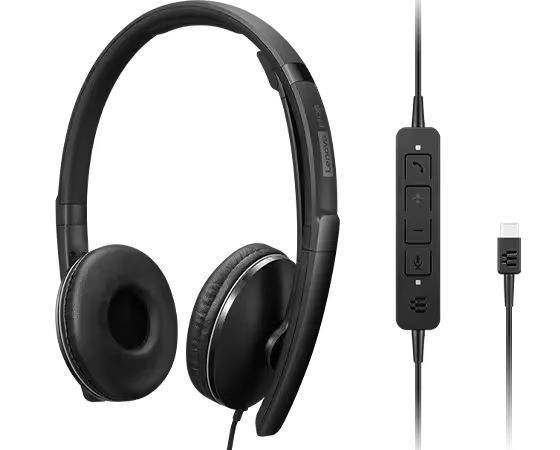 Lenovo Wired ANC Gen 2 UC Headset Black Lenovo Wired ANC Gen 2 UC Headset Black