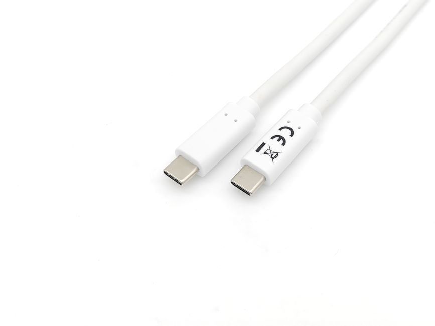EQuip USB-C 3.2 Gen1 to USB-C 60W 1m cable White EQuip USB-C 3.2 Gen1 to USB-C 60W 1m cable White