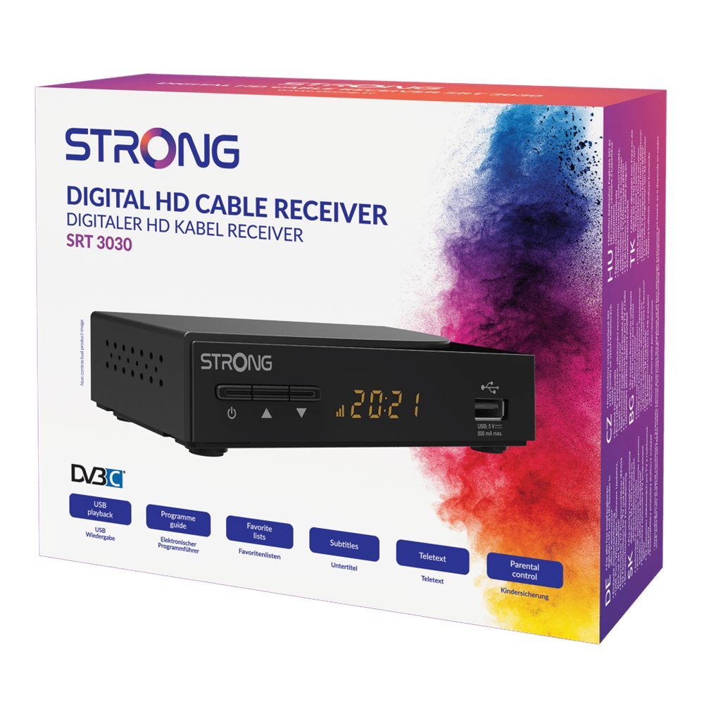 Strong SRT3030 HD DVB-C digitális kábel TV beltéri egység Strong SRT3030 HD DVB-C digitális kábel TV beltéri egység