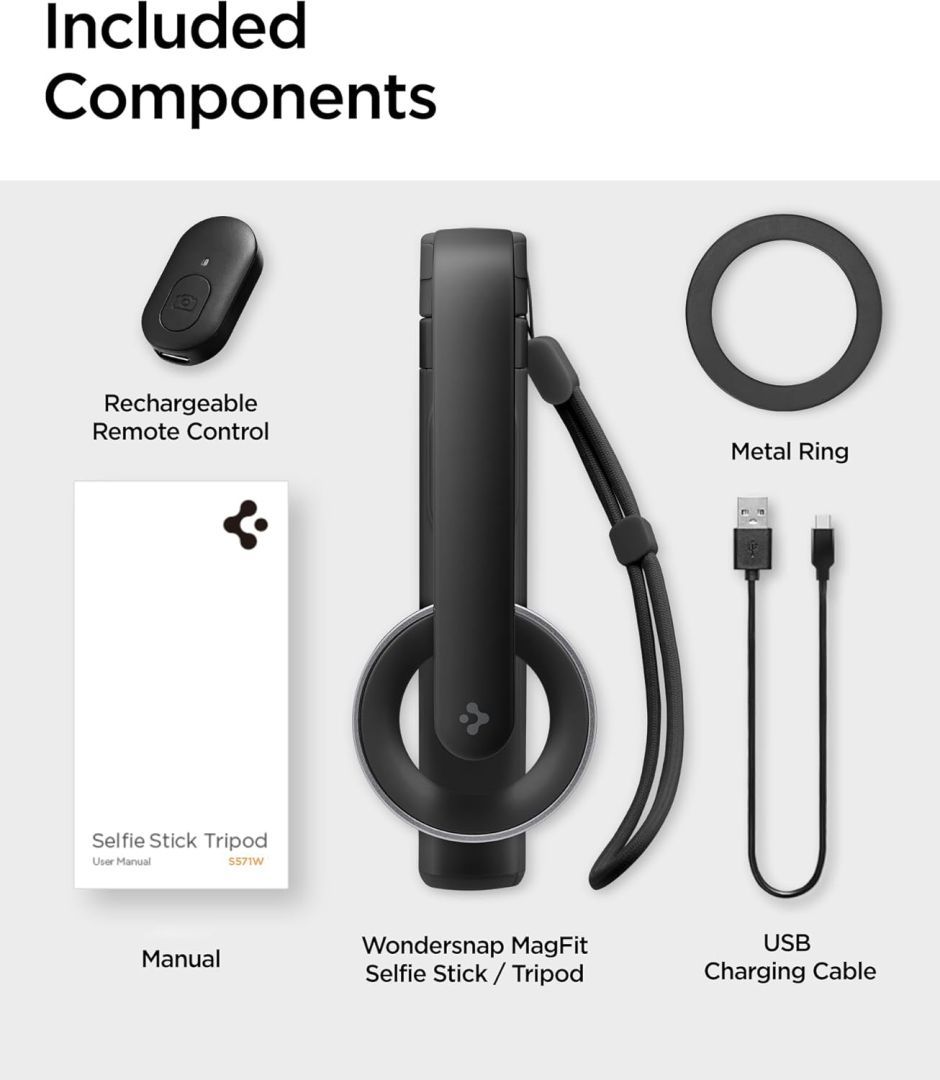 Spigen MagSafe Tripod Selfie Stick Black