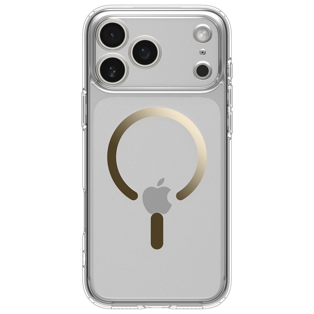 Spigen Ultra Hybrid MagSafe case for iPhone 17 Pro Max Clear Gold