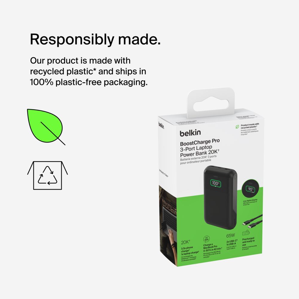 Belkin BoostCharge Pro 20000mAh Black Belkin BoostCharge Pro 20000mAh Black