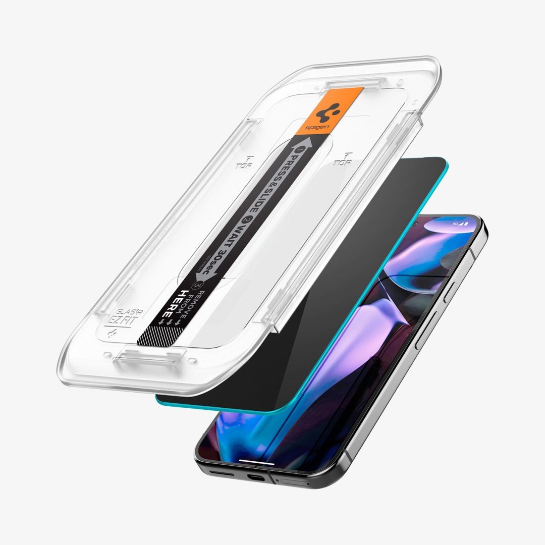 Spigen Glass tR EZ Fit (Privacy) Google Pixel 9 Pro/9 2 Pack