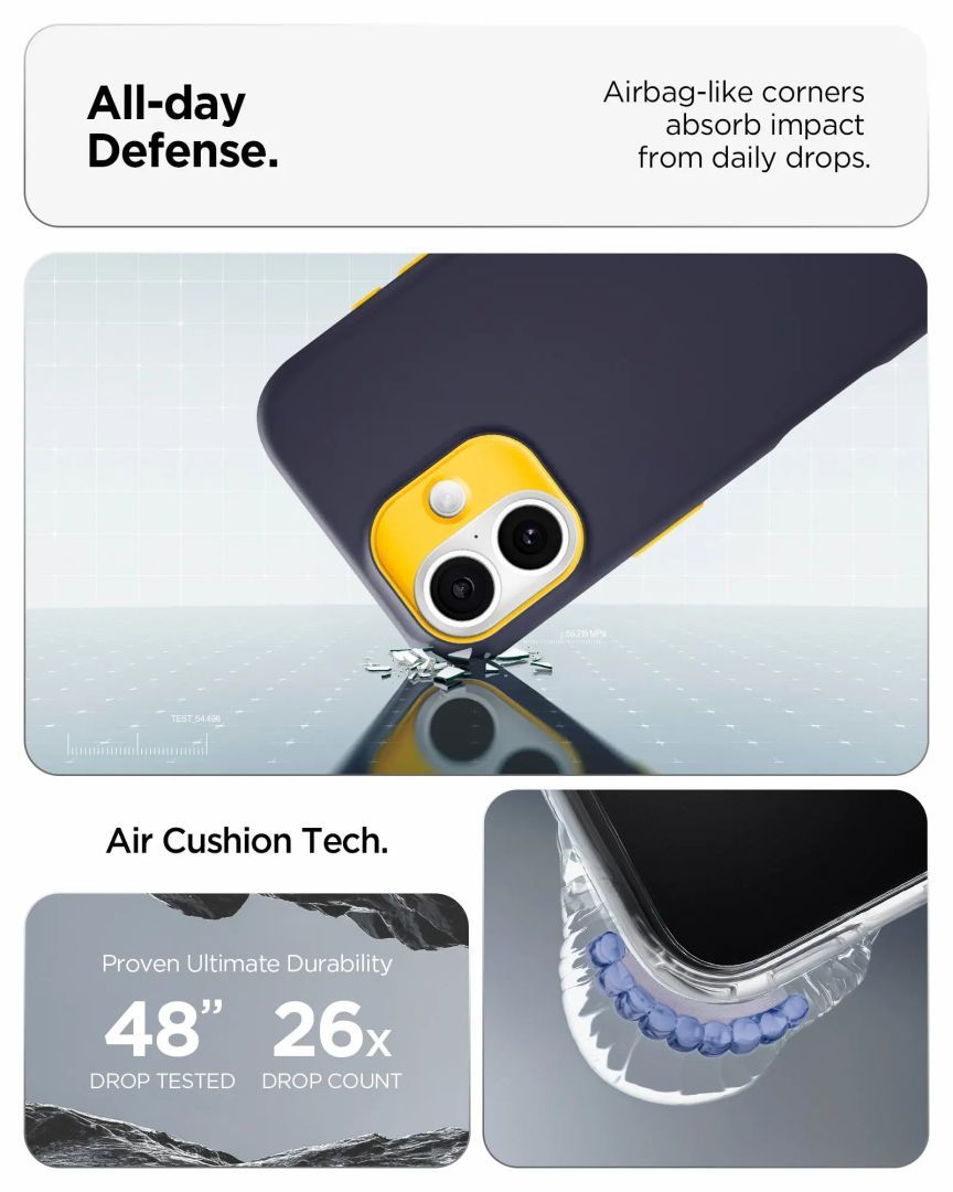 Spigen Nano Pop MagSafe case for iPhone 17 Blueberry Navy