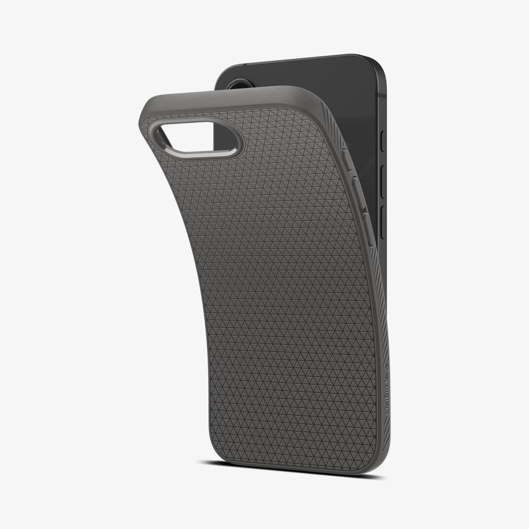 Spigen Liquid Air iPhone 16e case Marble Grey