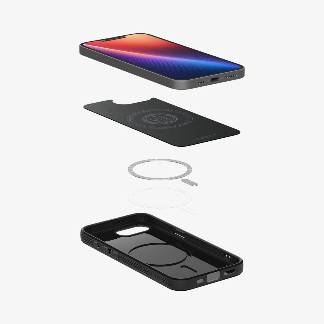 Spigen Liquid Air MagSafe case for iPhone 16e Matte Black