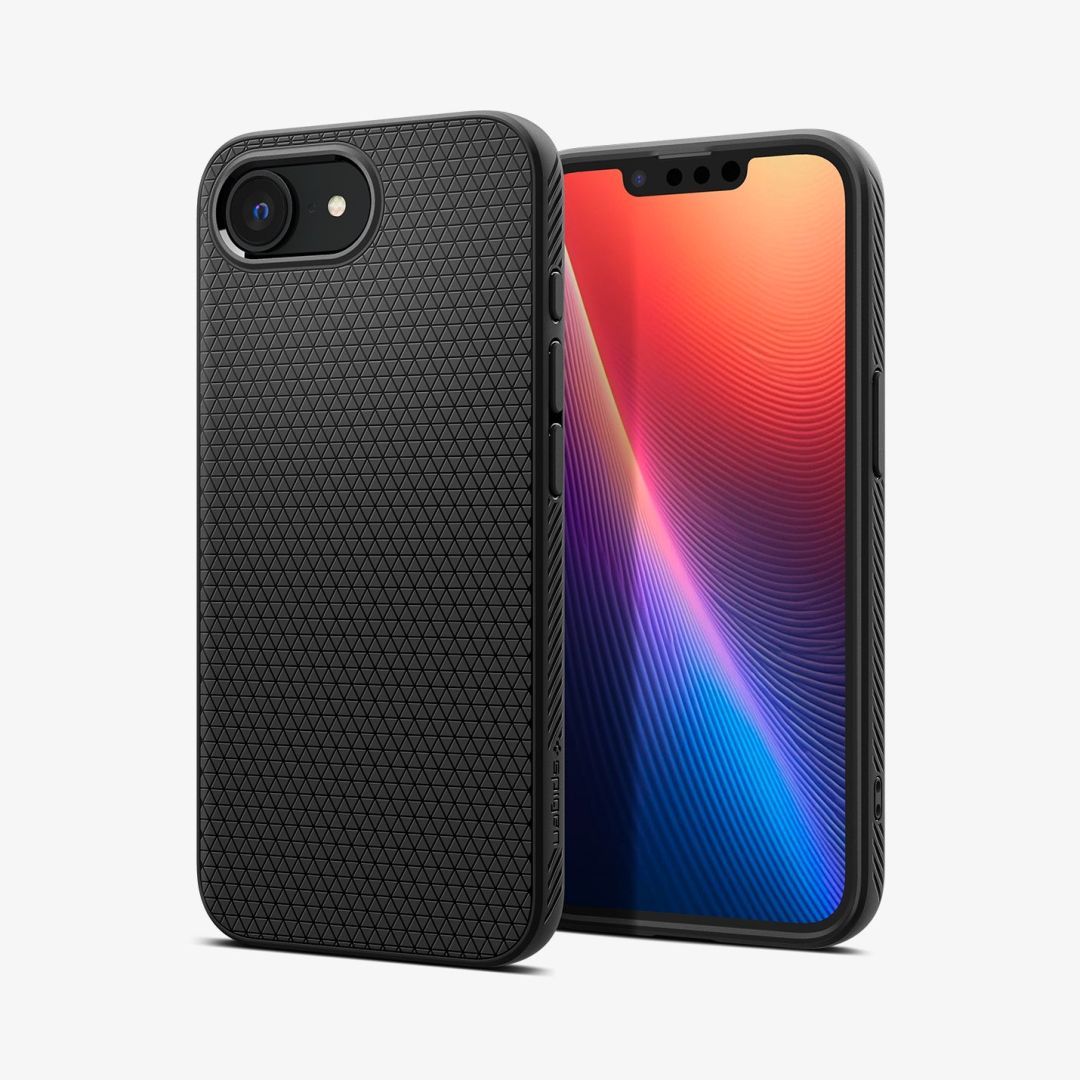 Spigen Liquid Air MagSafe case for iPhone 16e Matte Black