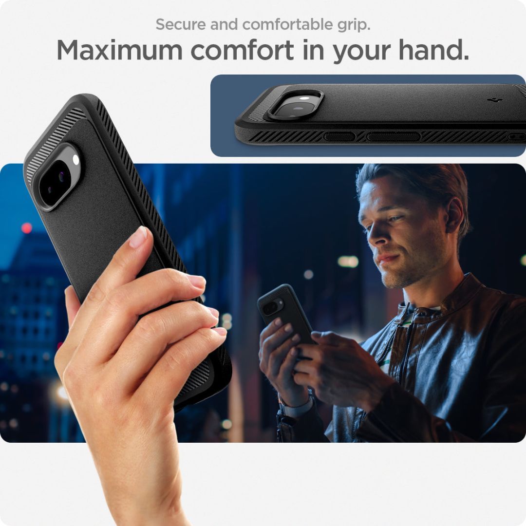 Spigen Rugged Armor MagSafe Google Pixel 9a Matte Black Spigen Rugged Armor MagSafe Google Pixel 9a Matte Black