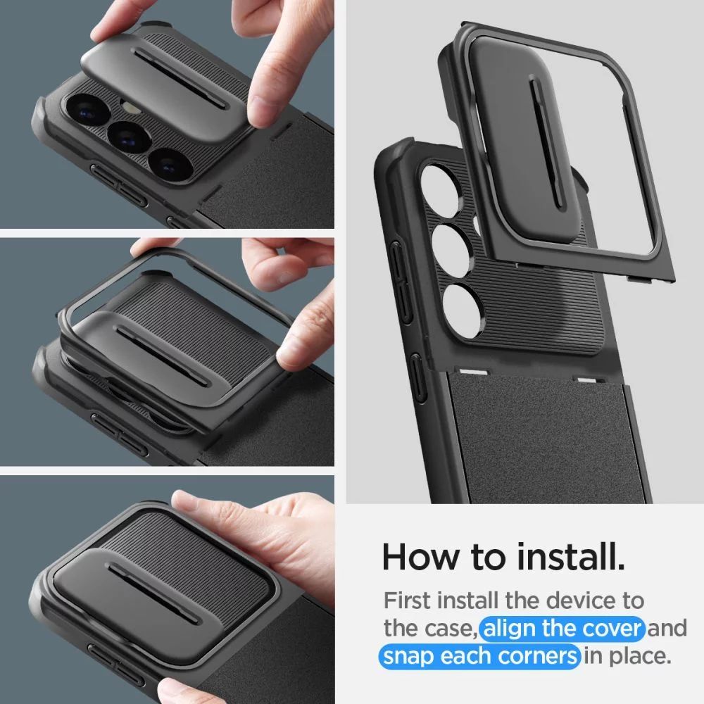 Spigen Optik Armor for Samsung Galaxy S24 Black Spigen Optik Armor for Samsung Galaxy S24 Black