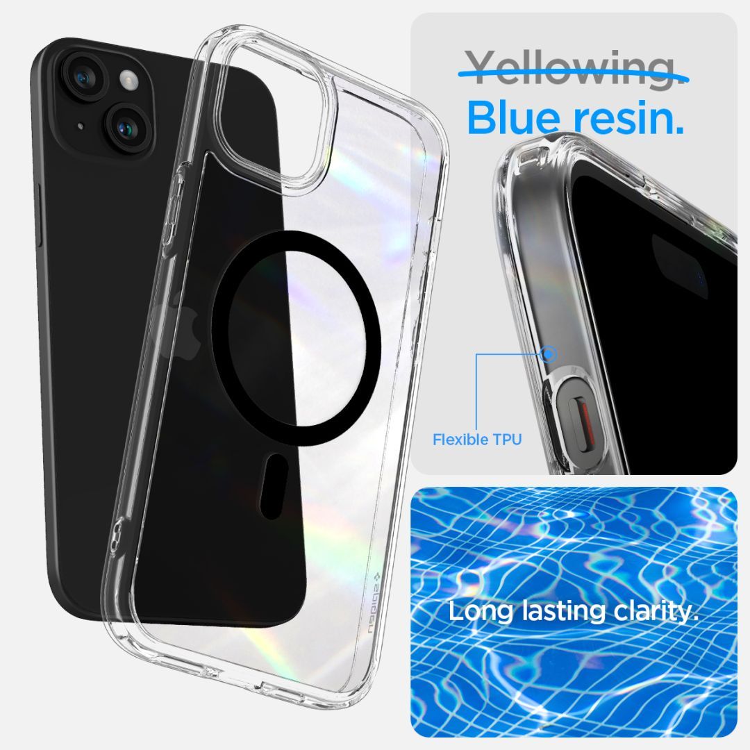 Spigen iPhone 15 Case Ultra Hybrid MagSafe (MagFit) Black Spigen iPhone 15 Case Ultra Hybrid MagSafe (MagFit) Black