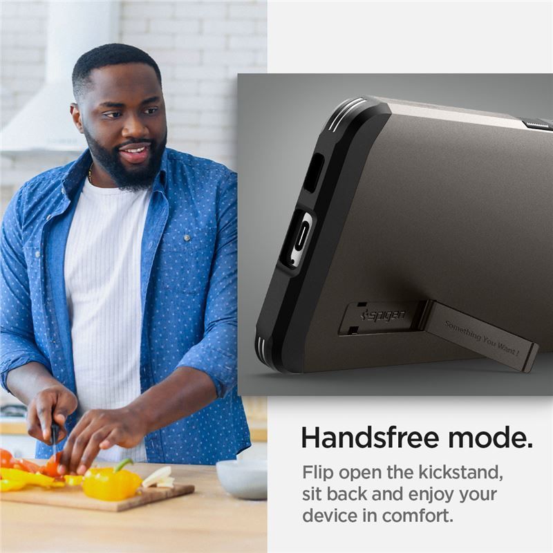 Spigen Tough Armor, gunmetal - Samsung Galaxy S22 Spigen Tough Armor, gunmetal - Samsung Galaxy S22