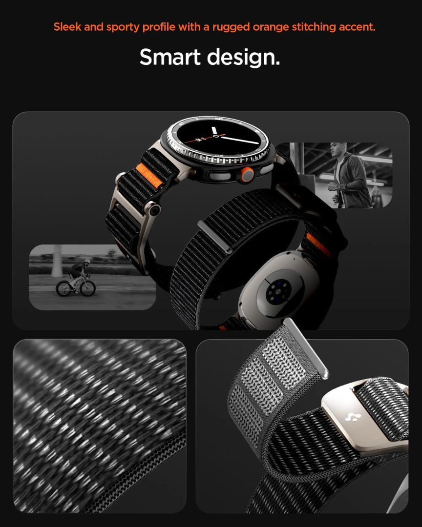 Spigen DuraPro Flex Band for Samsung Galaxy Watch 8 (40/44/46mm) Black