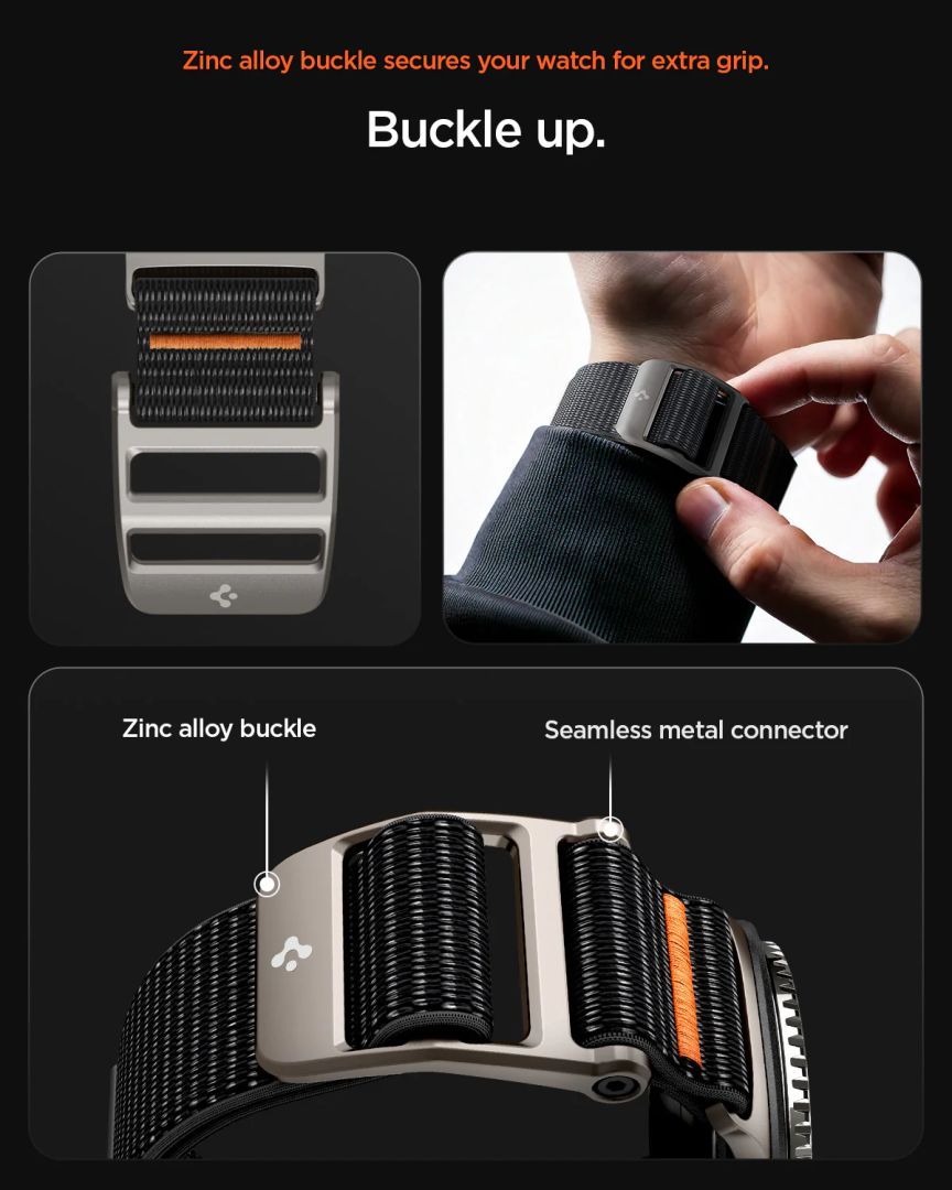 Spigen DuraPro Flex Band for Samsung Galaxy Watch 8 (40/44/46mm) Black