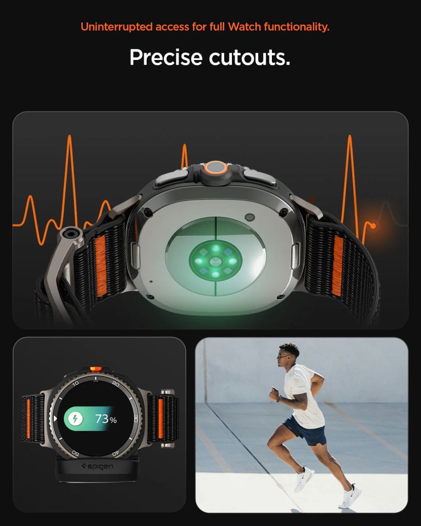 Spigen DuraPro Flex Band for Samsung Galaxy Watch 8 (40/44/46mm) Black