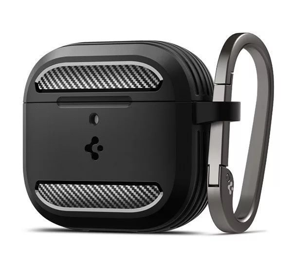 Spigen Rugged Armor AirPods 4 Matte Black Spigen Rugged Armor AirPods 4 Matte Black