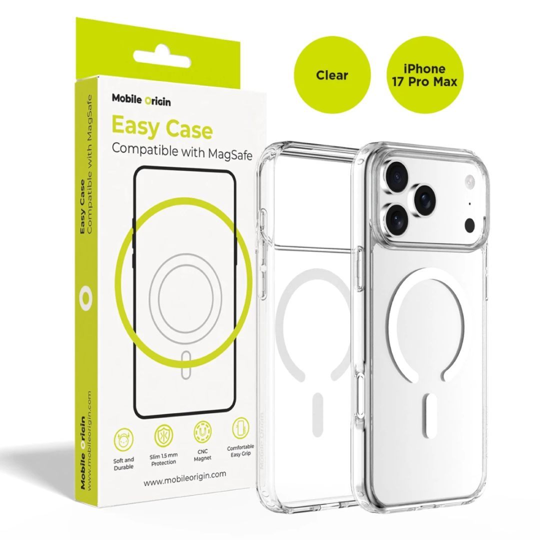 Mobile Origin Hybrid MagSafe Case for iPhone 17 Pro Max Clear