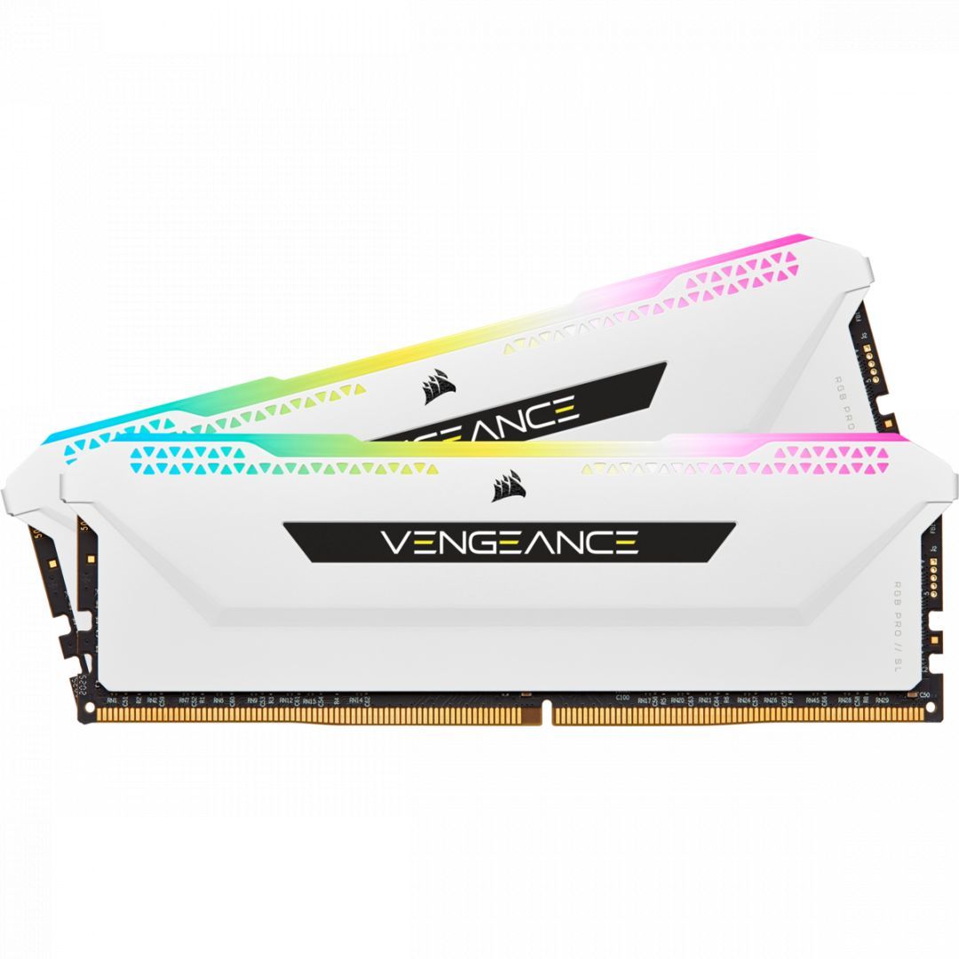 Corsair 16GB DDR4 3200MHz Kit(2x8GB) Vengeance RGB Pro SL White Corsair 16GB DDR4 3200MHz Kit(2x8GB) Vengeance RGB Pro SL White