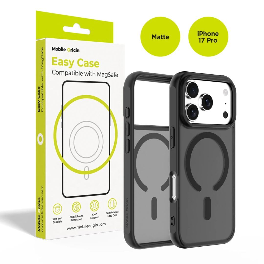 Mobile Origin Hybrid MagSafe Case for iPhone 17 Pro Matte Black