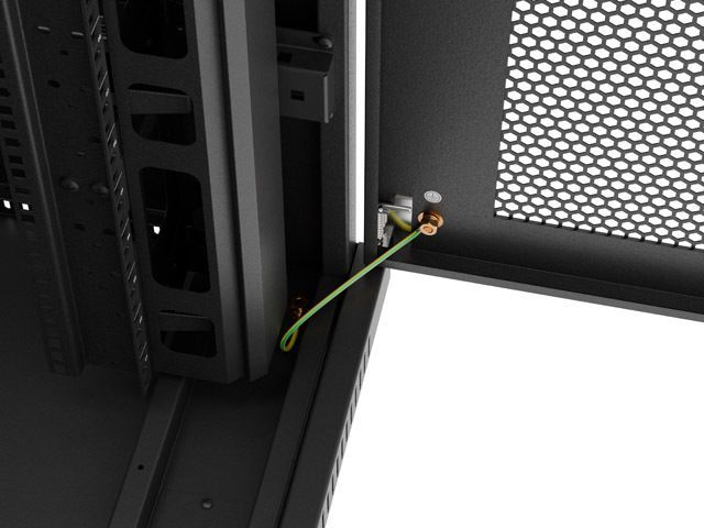 Lanberg 19" 37U Szabadon álló Rackszekrény Black