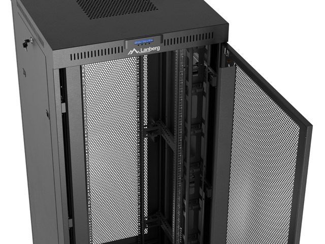 Lanberg 19" 37U Szabadon álló Rackszekrény Black