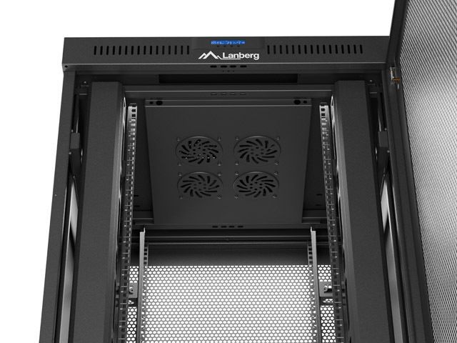 Lanberg 19" 37U Szabadon álló Rackszekrény Black