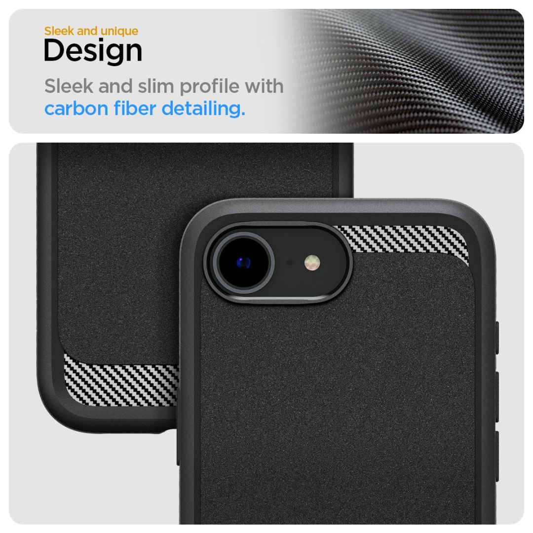 Spigen Rugged Armor MagSafe iPhone 16e Matte Black Spigen Rugged Armor MagSafe iPhone 16e Matte Black