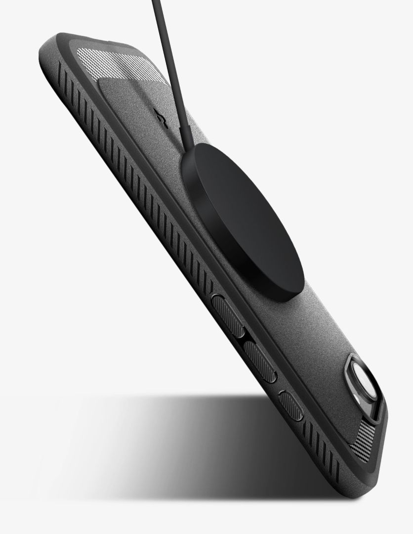Spigen Rugged Armor MagSafe iPhone 16e Matte Black Spigen Rugged Armor MagSafe iPhone 16e Matte Black