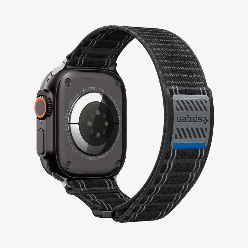 Spigen Fabric Band (hook-and-loop) for Apple Watch 49mm/46mm/45mm/44mm Black