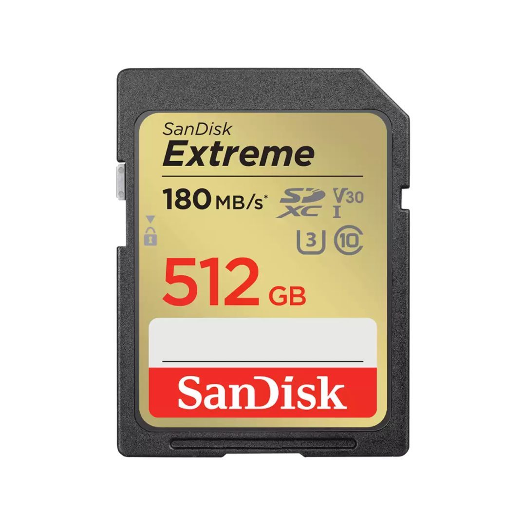 Sandisk 512GB SDXC Class 10 U3 V30 Extreme Sandisk 512GB SDXC Class 10 U3 V30 Extreme