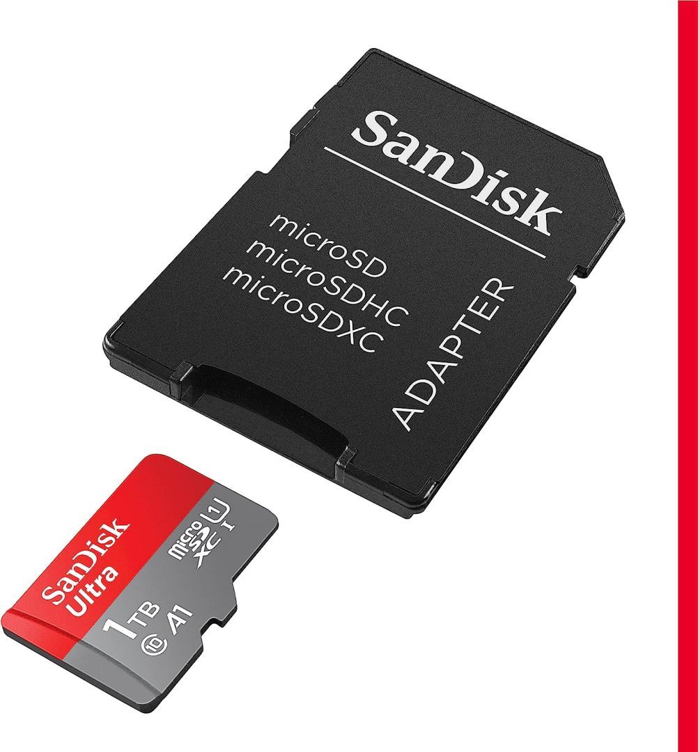 Sandisk 1TB microSDHC Ultra Class 10 UHS-I A1 (Android) + adapterrel Sandisk 1TB microSDHC Ultra Class 10 UHS-I A1 (Android) + adapterrel