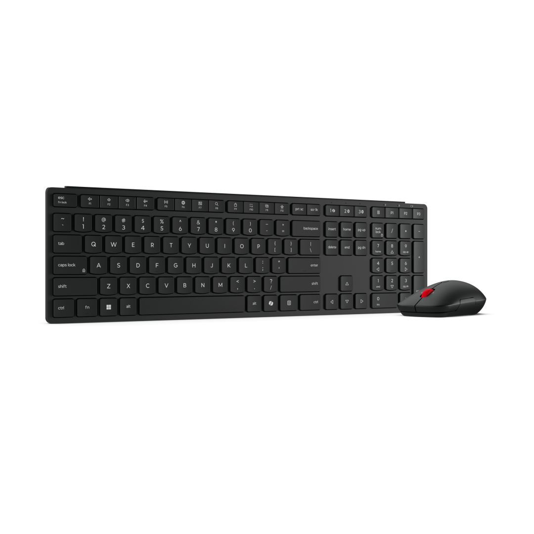 Lenovo Pro 6000 Wireless Bluetooth Multi-Mode Combo Keyboard and Mouse Black HU