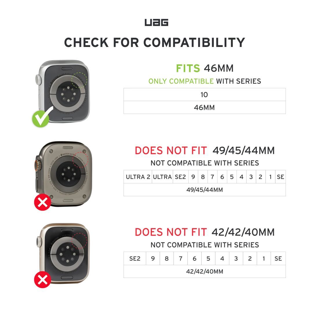 UAG Scout Case for Apple Watch 46mm Black UAG Scout Case for Apple Watch 46mm Black