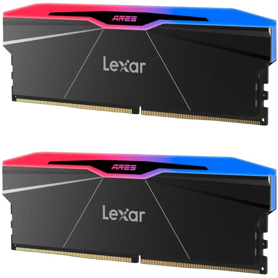 Lexar 32GB DDR5 6000MHz Kit(2x16GB) Ares RGB Black